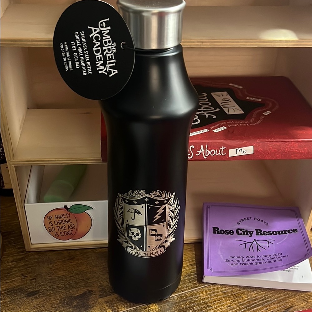 The Umbrella Academy, Dark Horse Comics Black Stainless Steel Water Bottle
